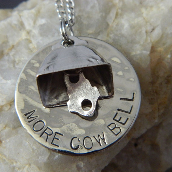 More Cowbell Necklace or Keychain by WireNWhimsy on Etsy