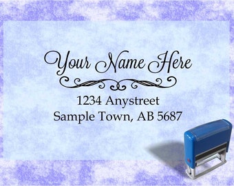 Personalized Self Inking Return Address Stamp - self inking address stamp - Custom Rubber Stamp R95