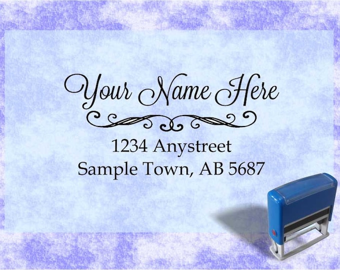 Personalized Self Inking Return Address Stamp - self inking address stamp - Custom Rubber Stamp R95