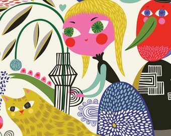 Flowers from Margo... - limited edition giclee print of an original illustration (8 x 10 in)