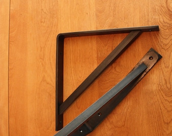 Hand Forged Shelf Brackets 10" x 10"
