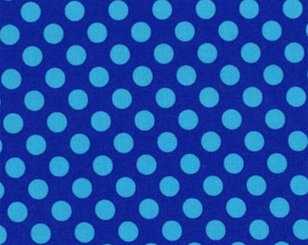 Michael Miller Fabric Ta Dot Cobalt Blue