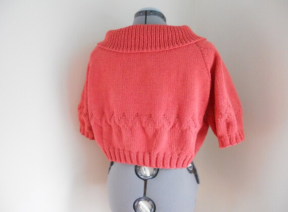 Knitting Pattern PDF - Chevron Cropped Cardigan from EmptyKnits on Etsy Studio