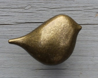 Little Bird Drawer knobs - Furniture Knobs - Cabinet Knobs in Brass (MK118)