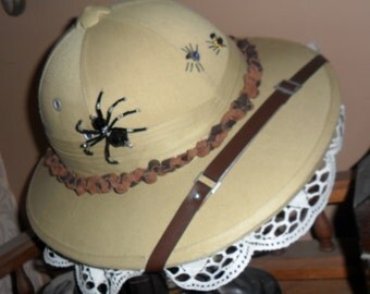 Steampunk Genteel Lady Adventurer's Pith Helmet