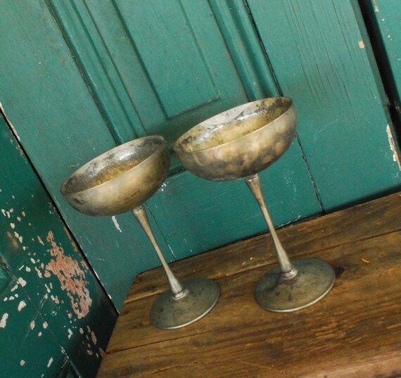 Vintage wine goblet International Silver Company silverplate