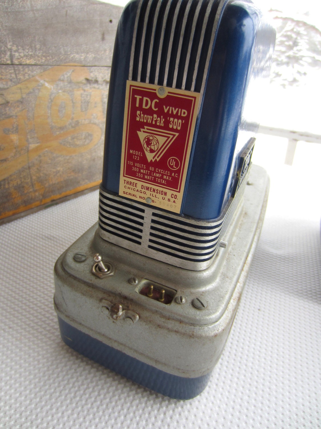 Vintage TDC Slide Projector Vivid Show Pak 300 Industrial