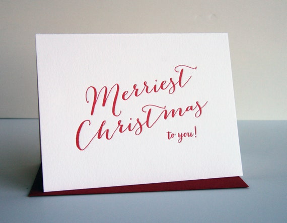 New 55 Letterpress Christmas Card
