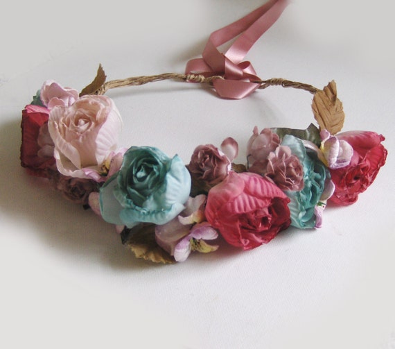 Flower festival crown headband. by talulahblue on Etsy