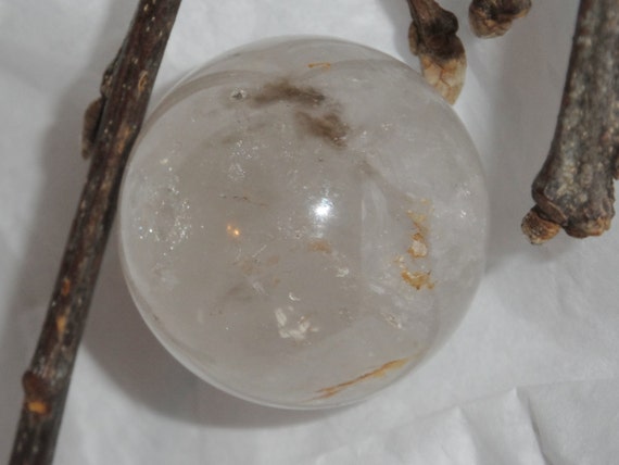 Magical Mini Quartz Crystal Ball Specimen divinationl Reiki Healing Metaphysical Meditation