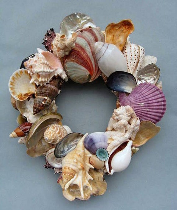colorful shell wreath or candle ring sw55 colorful shell wreath or candle ring sw55