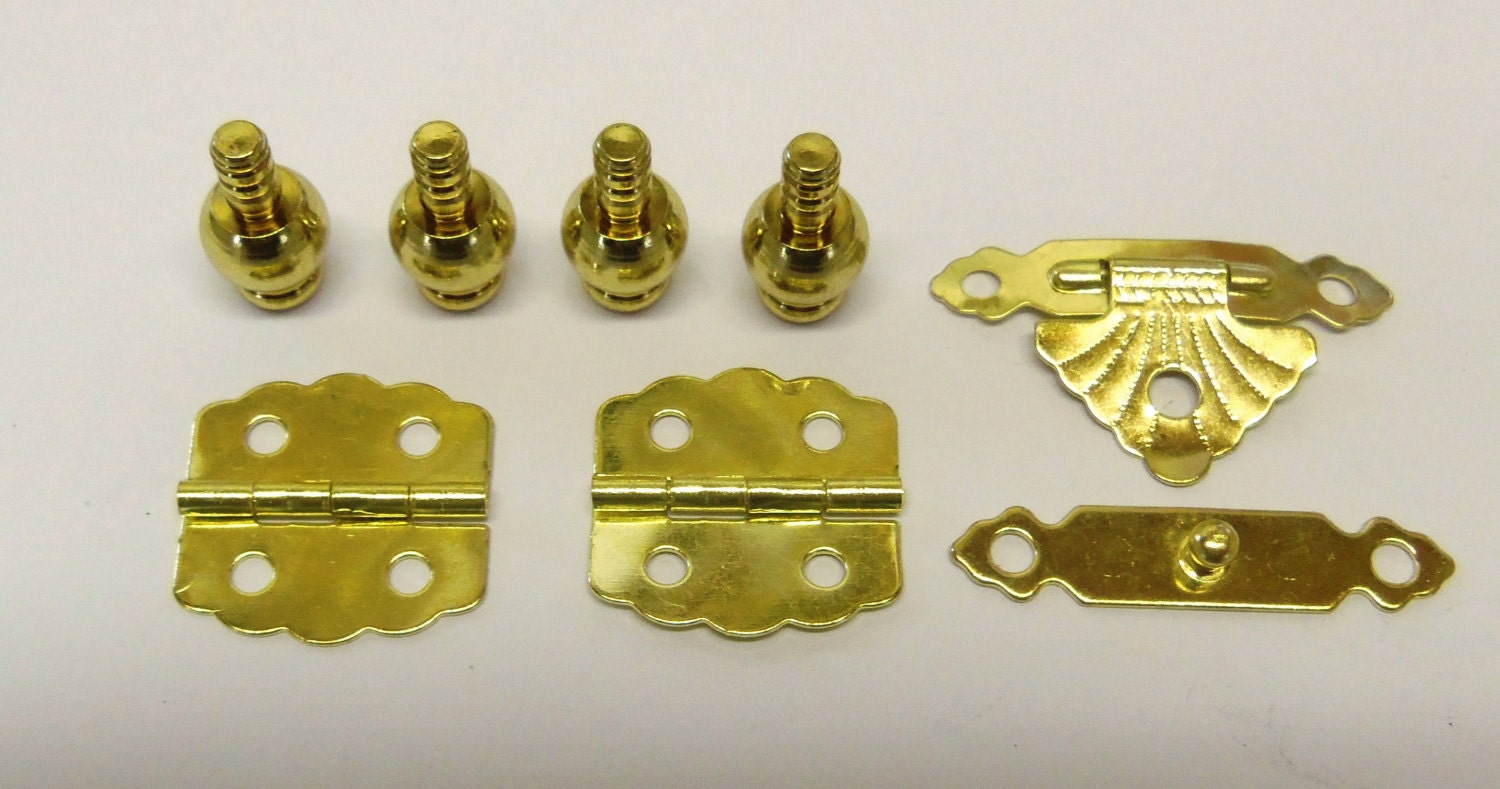 DIY Cigar Box Jewelry Box Humidor Kit Catch Latch Hinges Feet