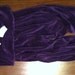 5/6T Juicy Velour in Eggplant Footie Jammies Long Sleeve 2 Piece