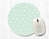 Mousepad Mouse Pad Mom Mint Green Mouse Pad Round Mouse Pad Cute Mouse Pad Round Mousepad Cute Mousepad Polka Dot Mint Mouse Pad Mousepad