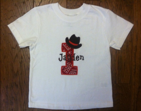 COWBOY THEMED Birthday T-Shirt...Party by SewDesignsByLeAnn