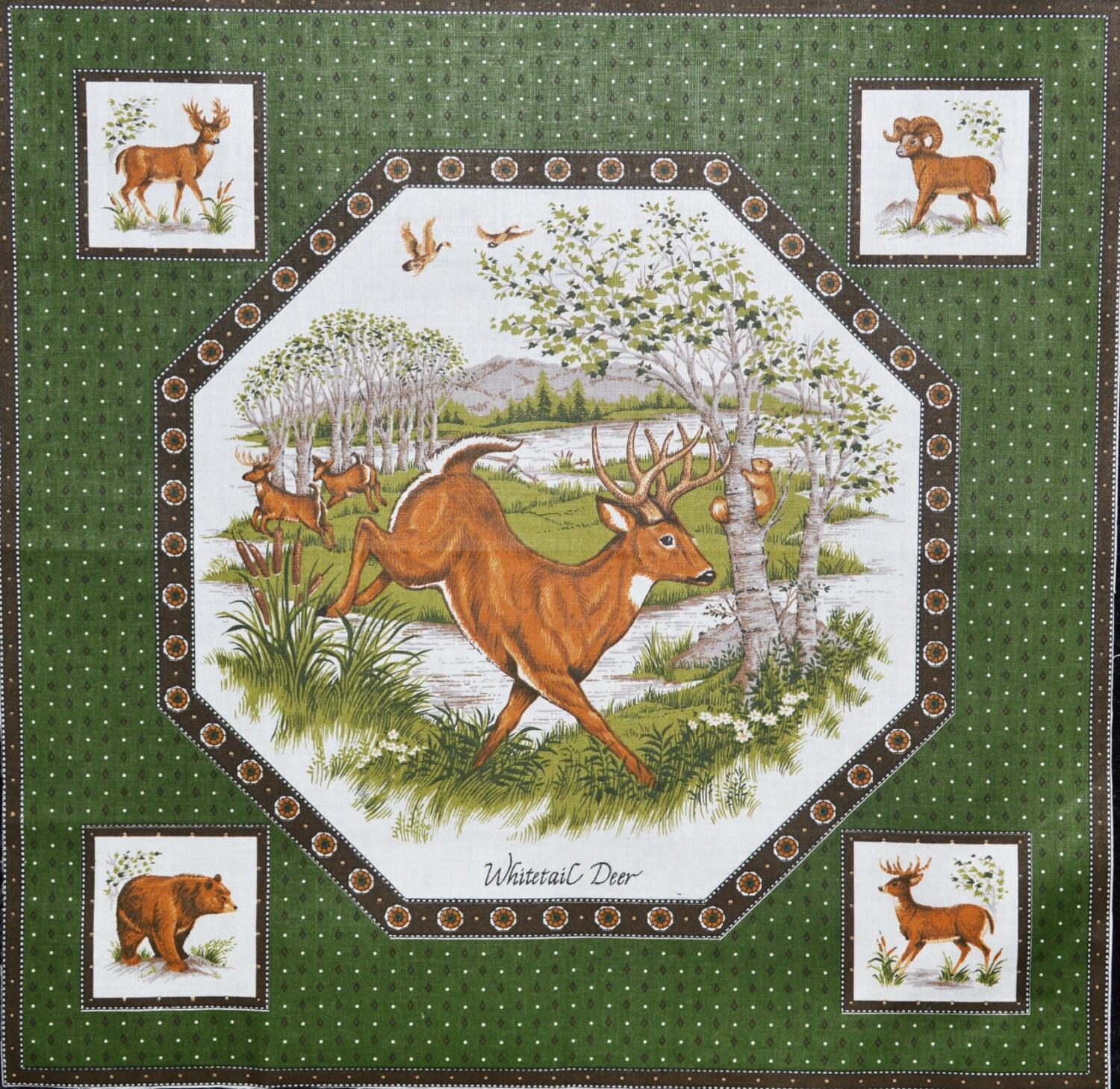 Deer Quilting Panel pillow panel quilting by TrulyMaterialistic