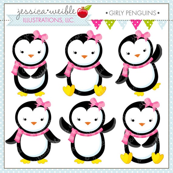 free girl penguin clip art - photo #42