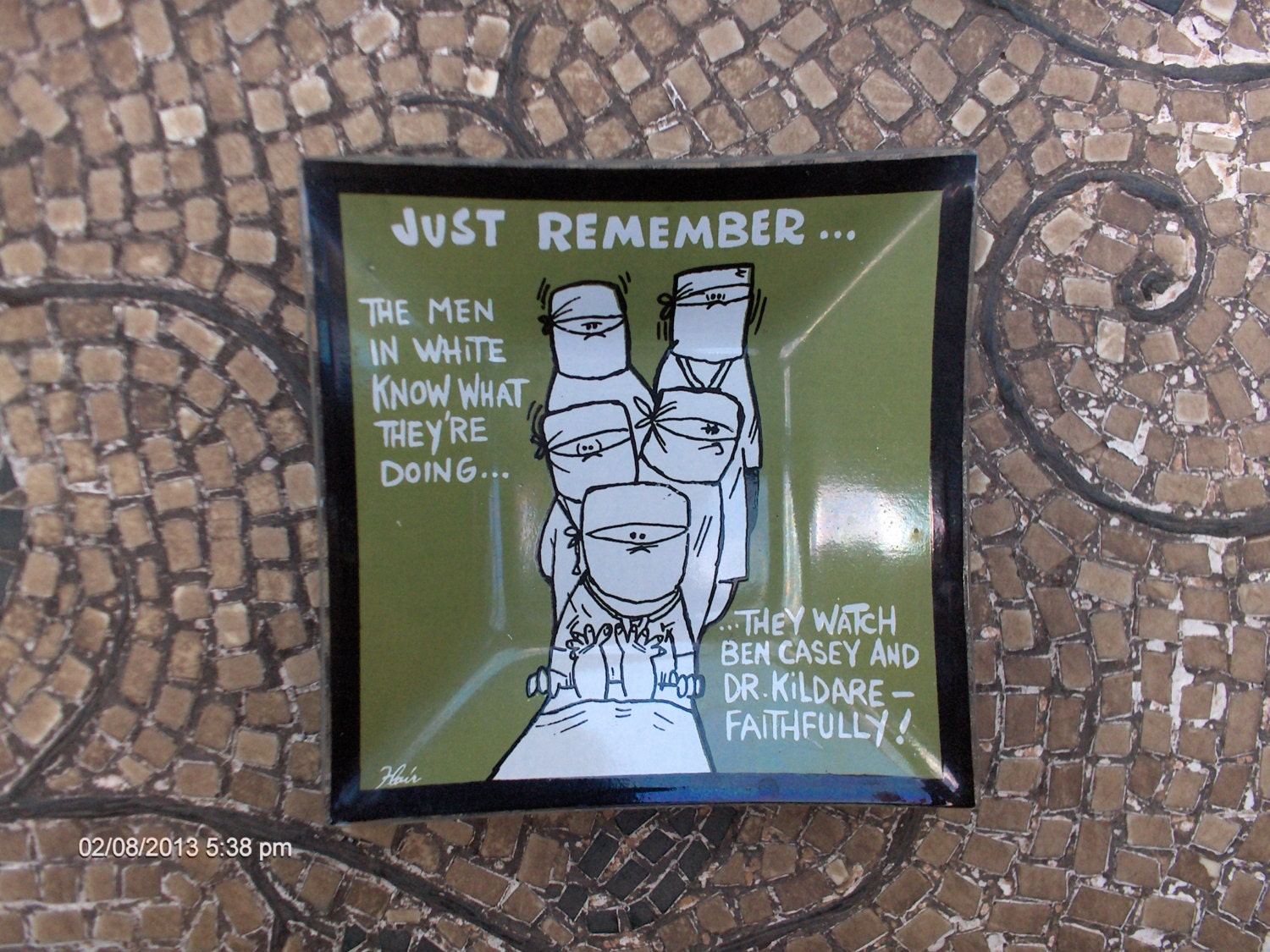 Reserved for ScottVintage Square Glass Trinket/Change Dish