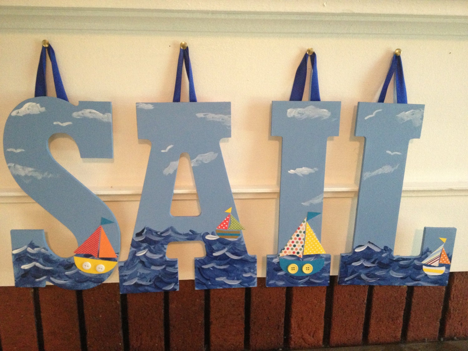 Sail Boat Nursery Wall Letters Sail Nursery Letters Sail