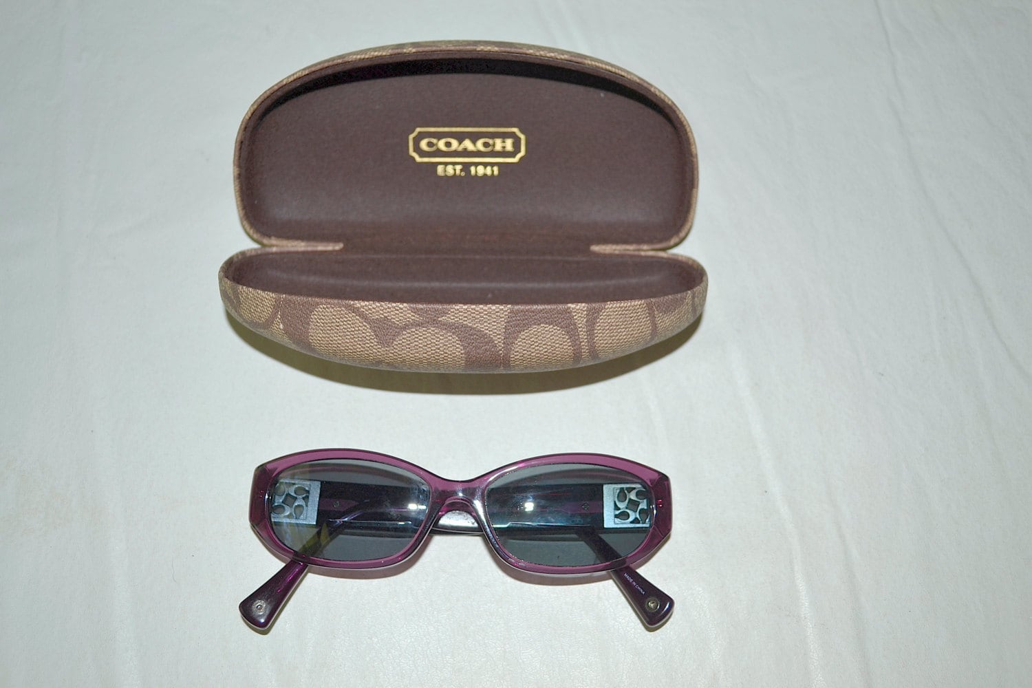 Vintage Pair of Coach Sunglasses with Case