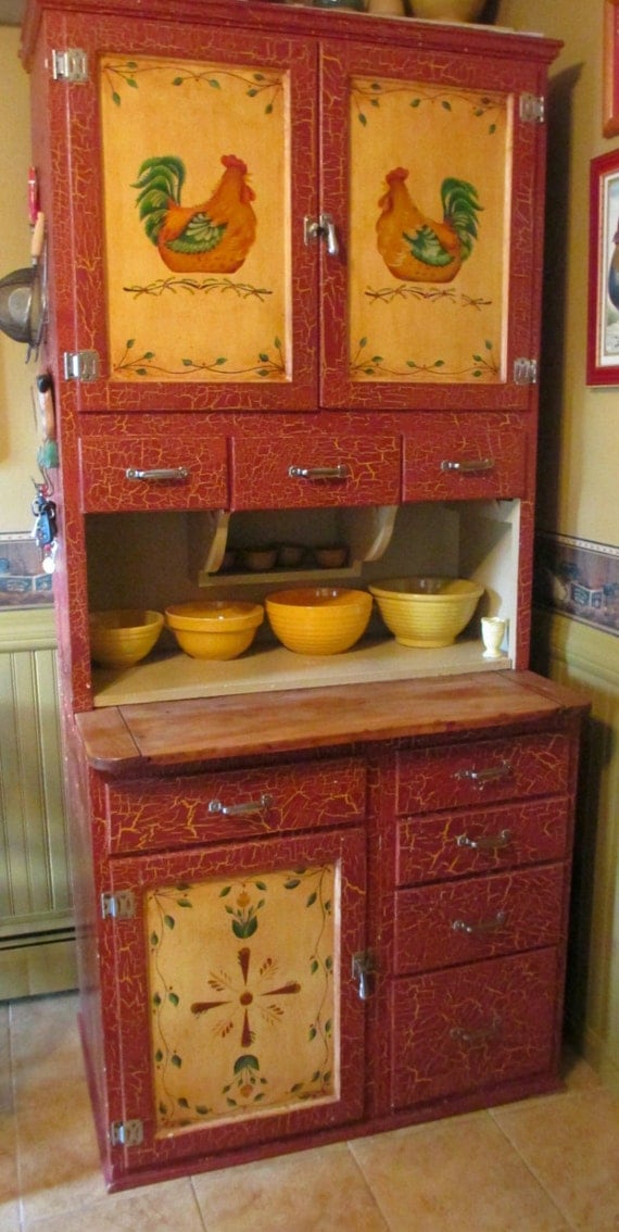 Items similar to Antique Hoosier Cabinet 1920's on Etsy