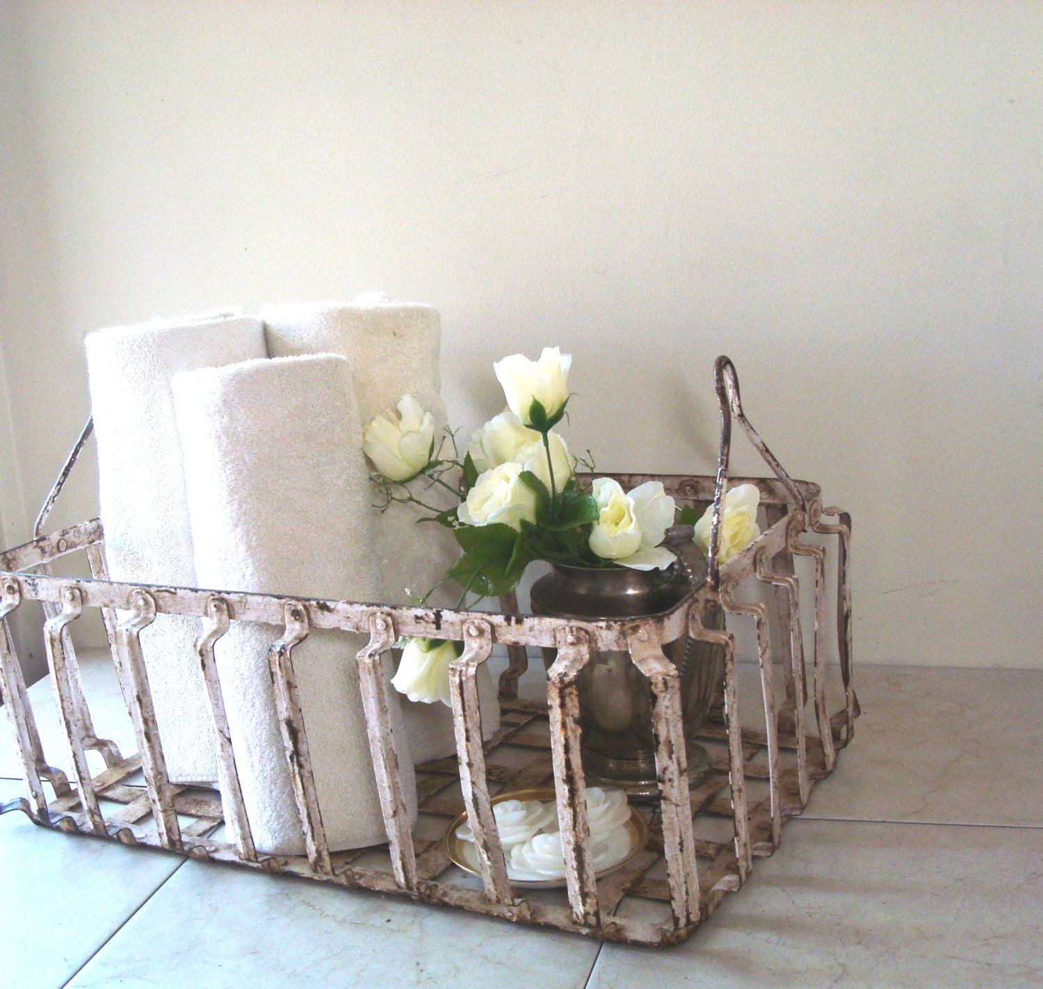 Vintage Industrial Extra Large French Wire Baskets
