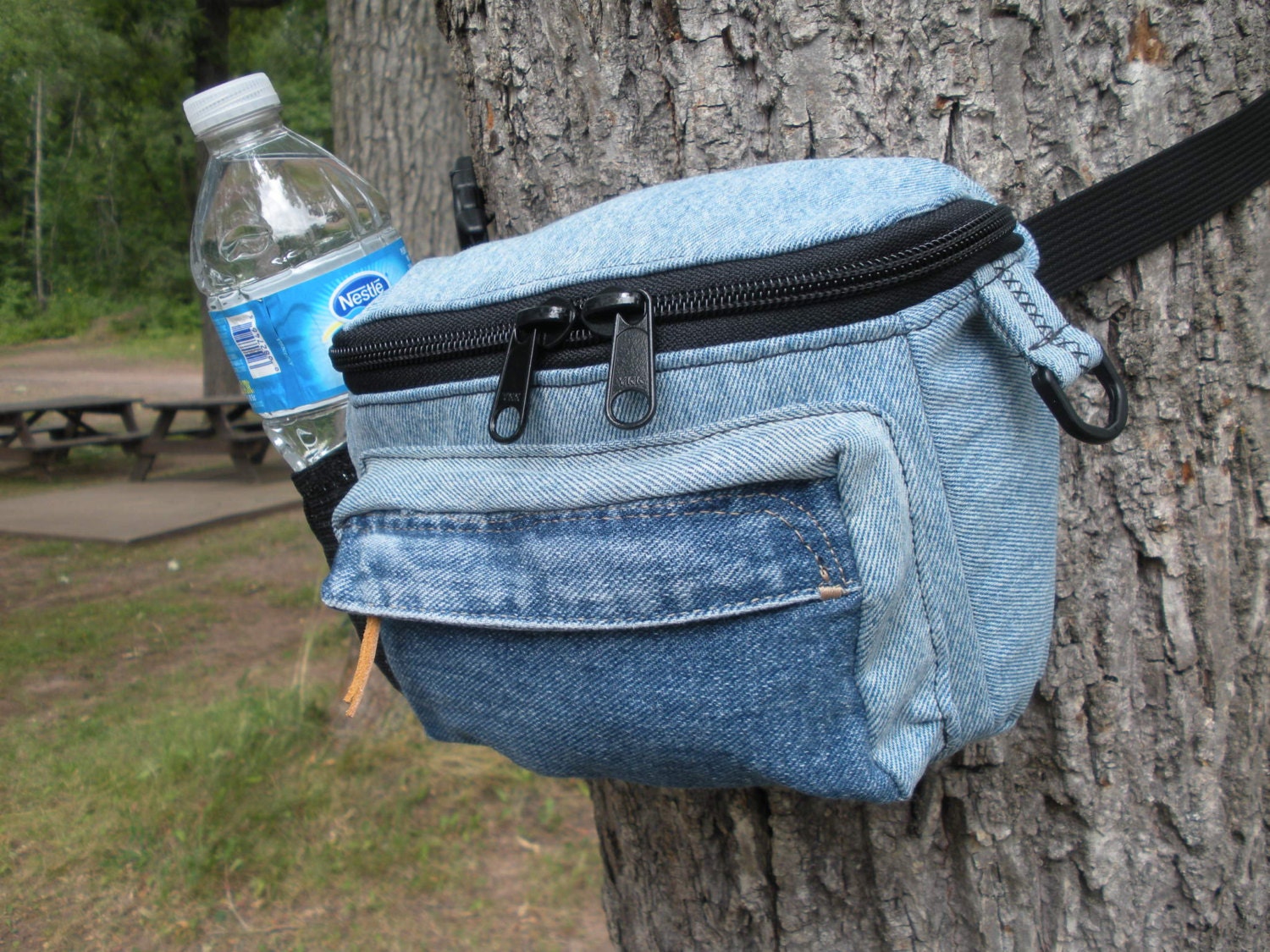 Blue Jean Fly Fanny Pack/DogWalking Bag/Chemo