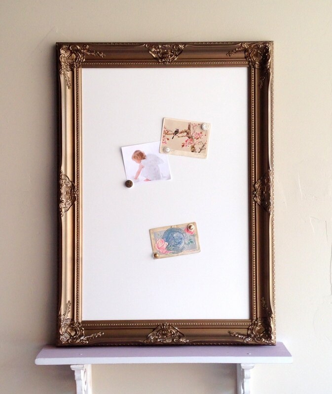 Antique Gold DRY ERASE BOARD Whiteboard by ShugabeeLane