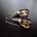Light Colorado Topaz Baroque Swarovski Crystal Drop Earrings