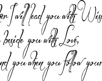 As a Mother Saying - Vinyl Wall Art, Graphics, Lettering, Decals, Stickers