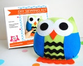 DIY OWL Make Your Own Owl Pillow- Sewing Kit A679 Il_170x135