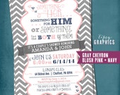 Something for Him, Her or Something for the Both of Them. CHEVRON Co-Ed Wedding Shower Invite By Tipsy Graphics. Any colors Il_170x135