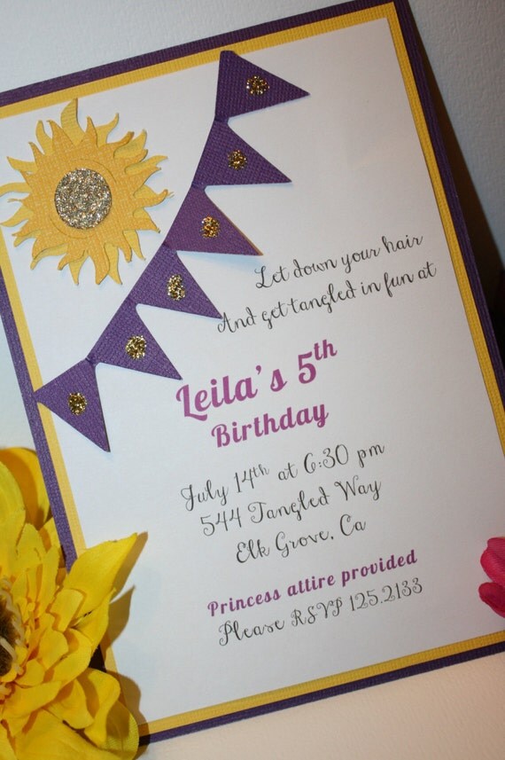 Tangled Theme Invitation