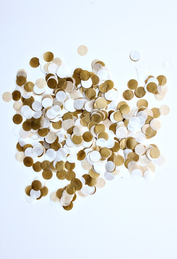 Hand-Cut Confetti - Golden Il_570xn