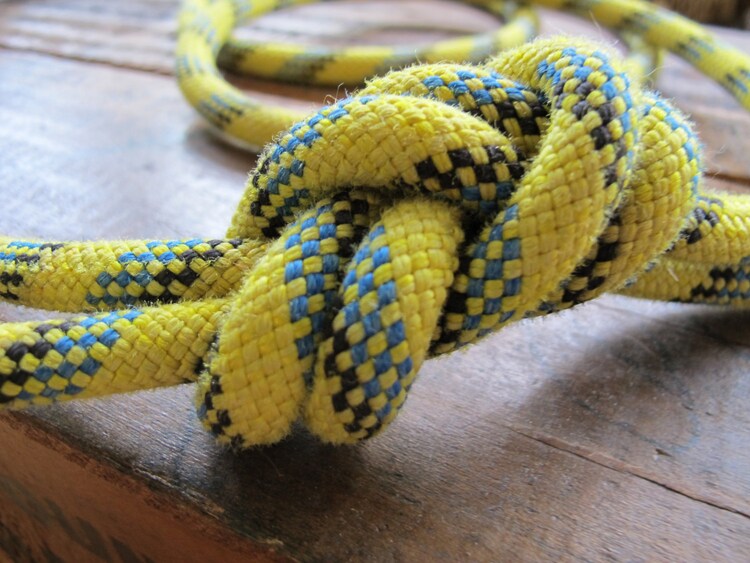 Recycled Climbing Rope & Carabiner Dog Leash by LittleCityFarms