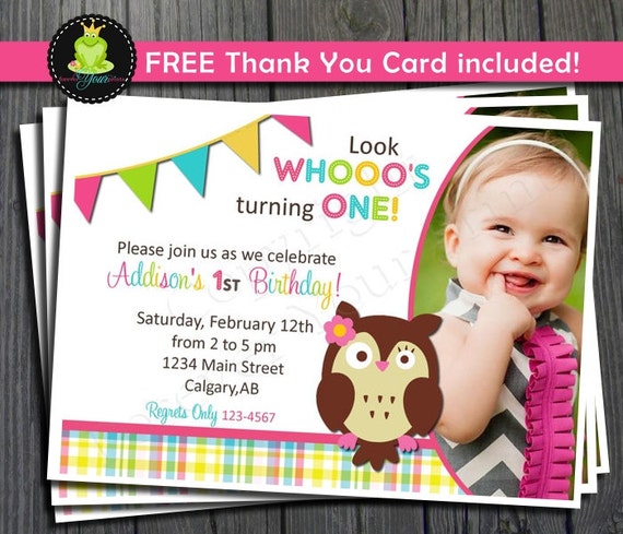 Owl Birthday Invitation - Owl Party Invitation Il_570xn