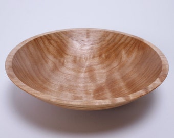 Curly Maple Wooden Bowl #1255 7" X 1 3/4"