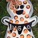 BOO ghost door hanger - wooden Halloween door hanger