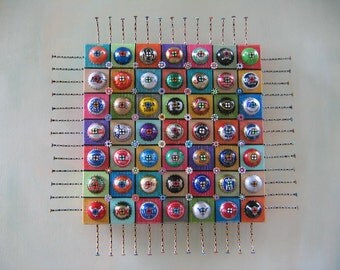 Captivated, MADE to ORDER, Original Found Object Sculpture, Assemblage, Wall Decor, Wall Art, by Fig Jam Studio