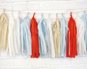 holiday decor ... tassle garland ... christmas wedding // tassel banner // party decorations // rustic shabby chic Il_170x135