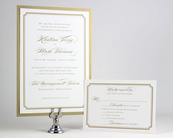 Simple Traditional Wedding Invitations 10