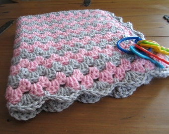 Items similar to baby boy blanket, crochet granny stripe, crochet ...