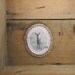 felt faun bambi brooch in blush pink and camel