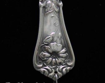 Spoon Jewelry, Spoon NECKLACE, Pearl Pendant, Silverware Jewelry, Antique Necklace, 1906 Gloria