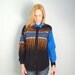 25% off One Day SALE! Vintage 80s Brooks and Dunn Southwestern Blue Black Geometric Country Western COWGIRL Blouse Shirt // womens medium
