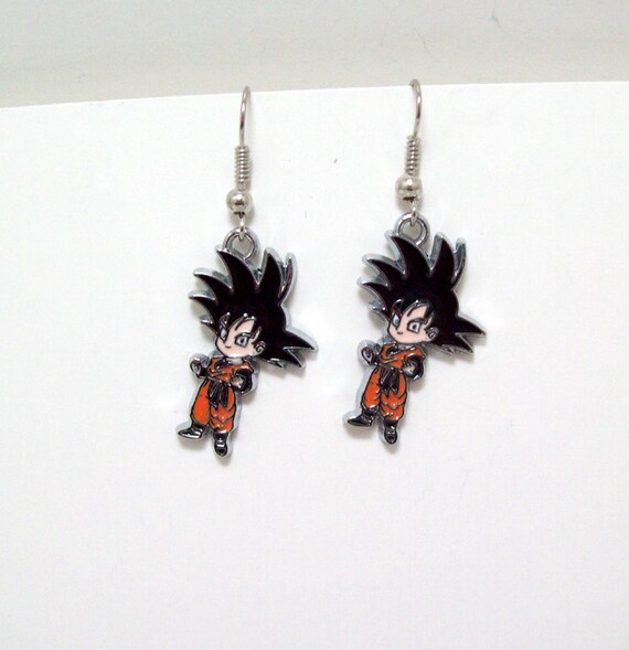 Items similar to Dragon ball Z, dragon ball, DBZ, earrings, anime, geek
