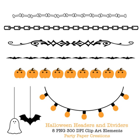 halloween clip art dividers - photo #1