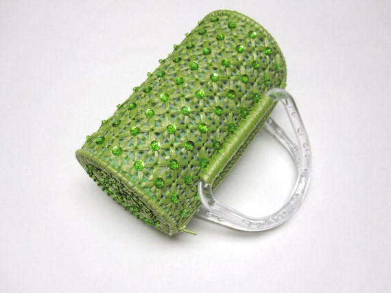 lime green small purse