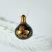 Khokhloma Inspired, Gold and Black Gourd Ornament 8, Christmas Ornament, Hostess Gift