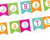 INSTANT DOWNLOAD Printable Happy Easter Bunting Il_170x135